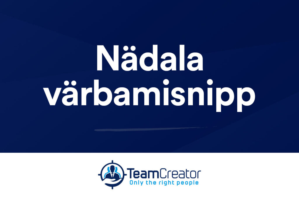 TeamCreator nädala värbamisnipp