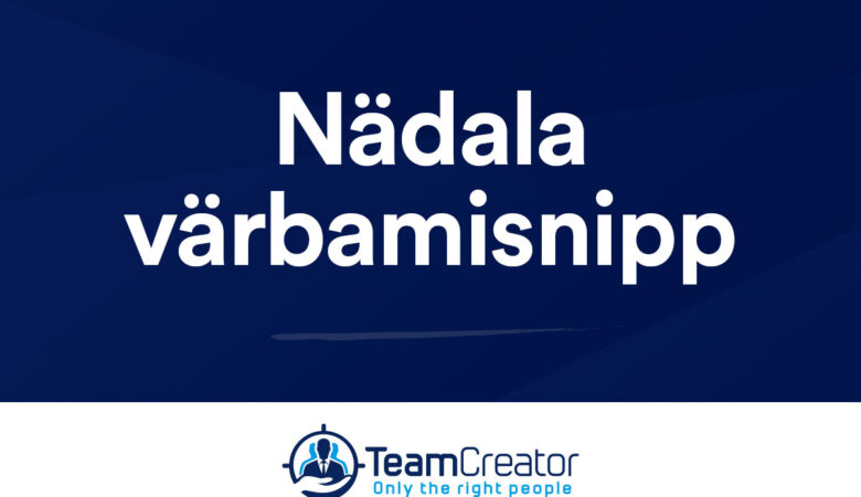 TeamCreator nädala värbamisnipp